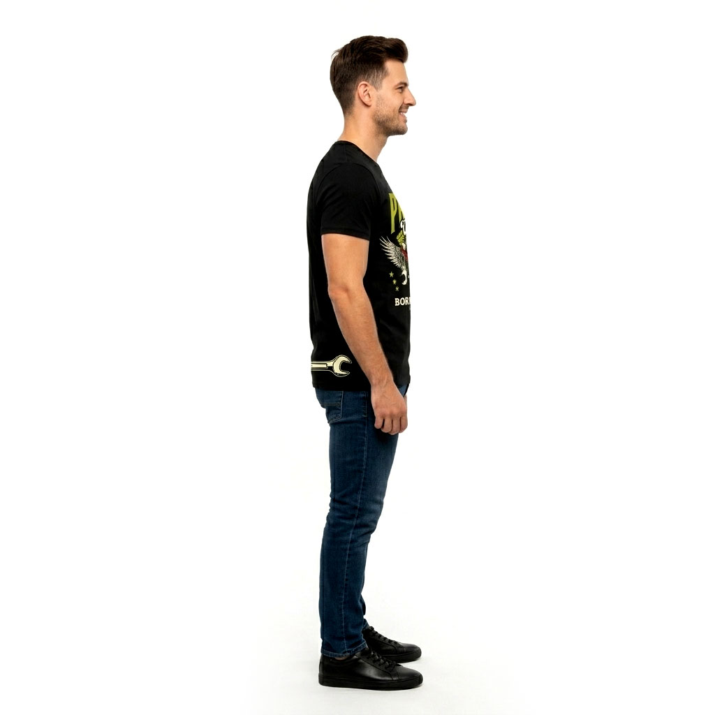 Born To Ride Skull Biker Graphic T-Shirt for Men