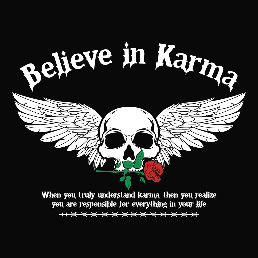 Believe in Karma Graphic T-Shirt for Men