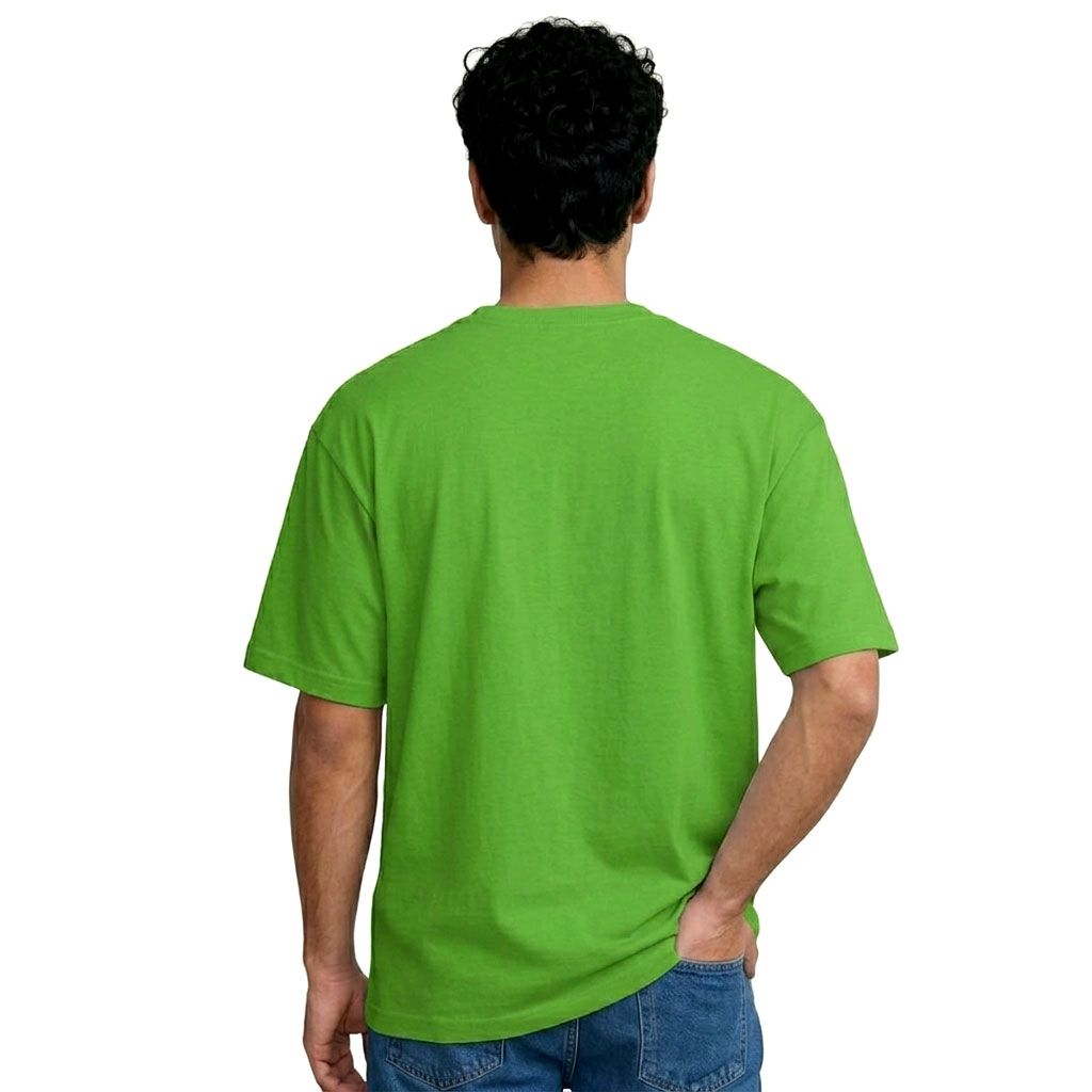 Japanese Style Green Dragon Graphic Streetwear T-Shirt for Men