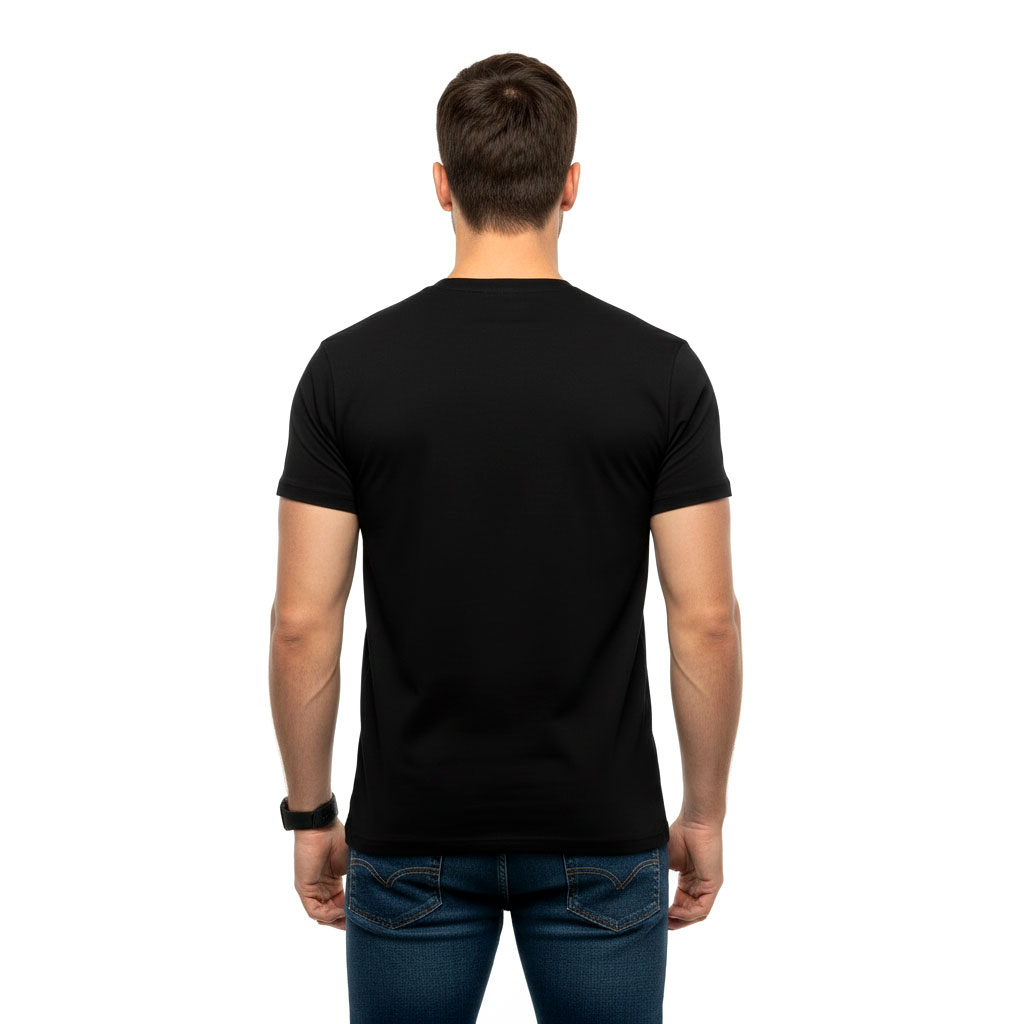 Save Water Drink Beer Printed Black T-Shirt for Men - Image 4